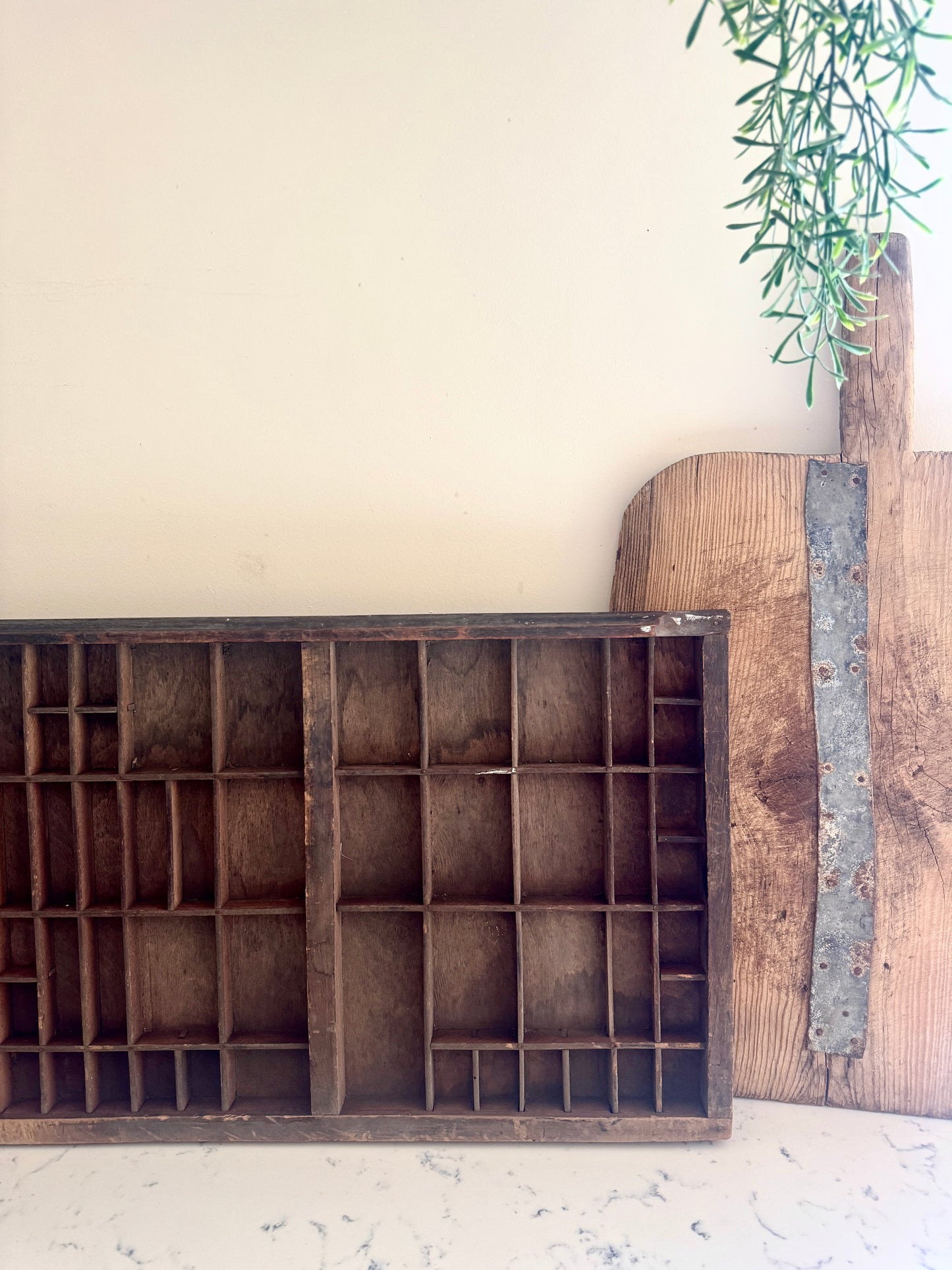 ANTIQUE ENGLISH LETTERPRESS TRAY