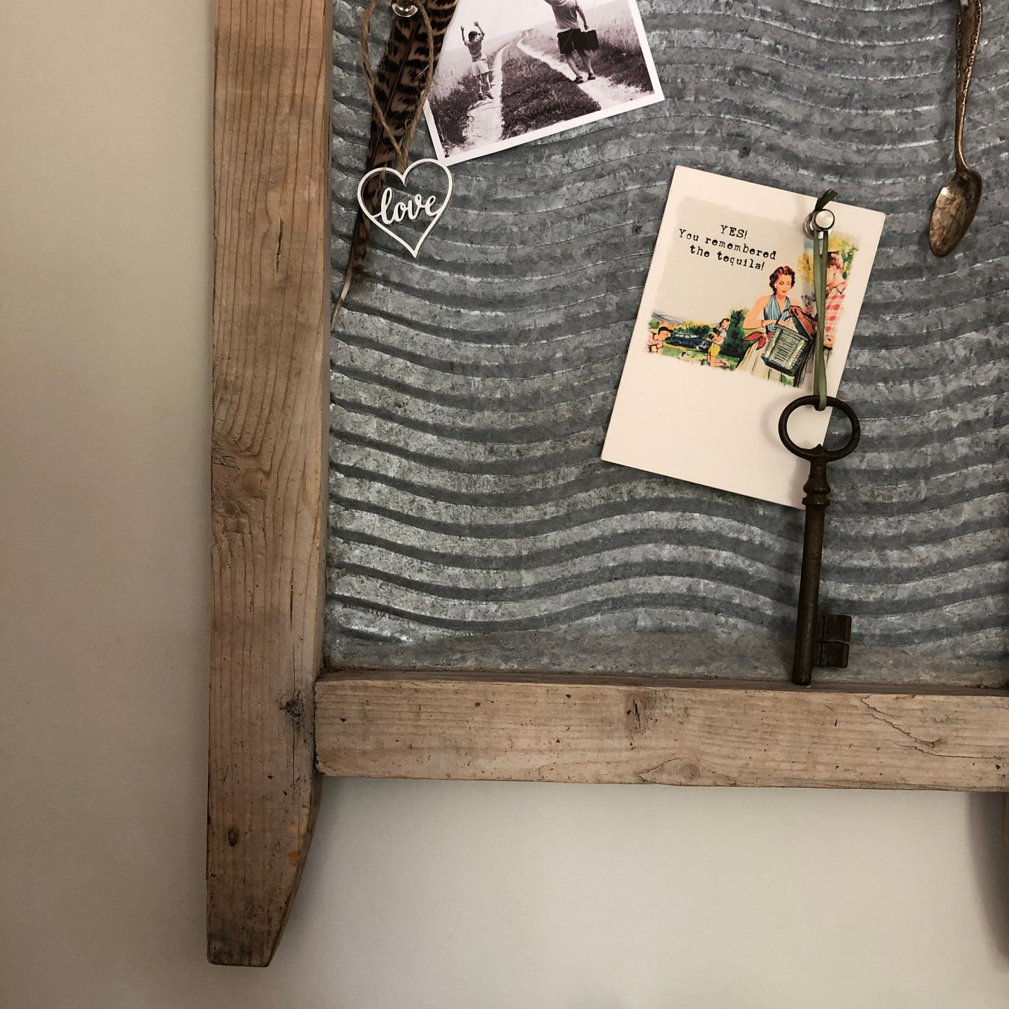 VINTAGE WASHBOARD DISPLAY