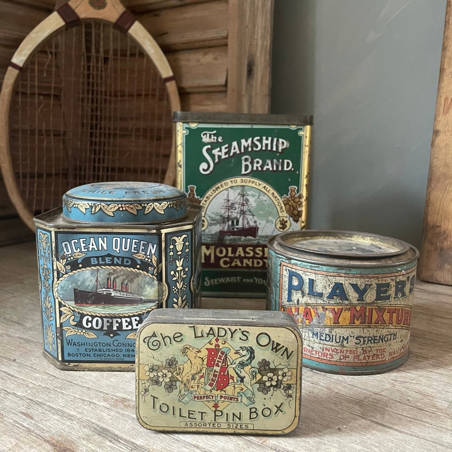 SELECTION OF ANTIQUE TINWARE