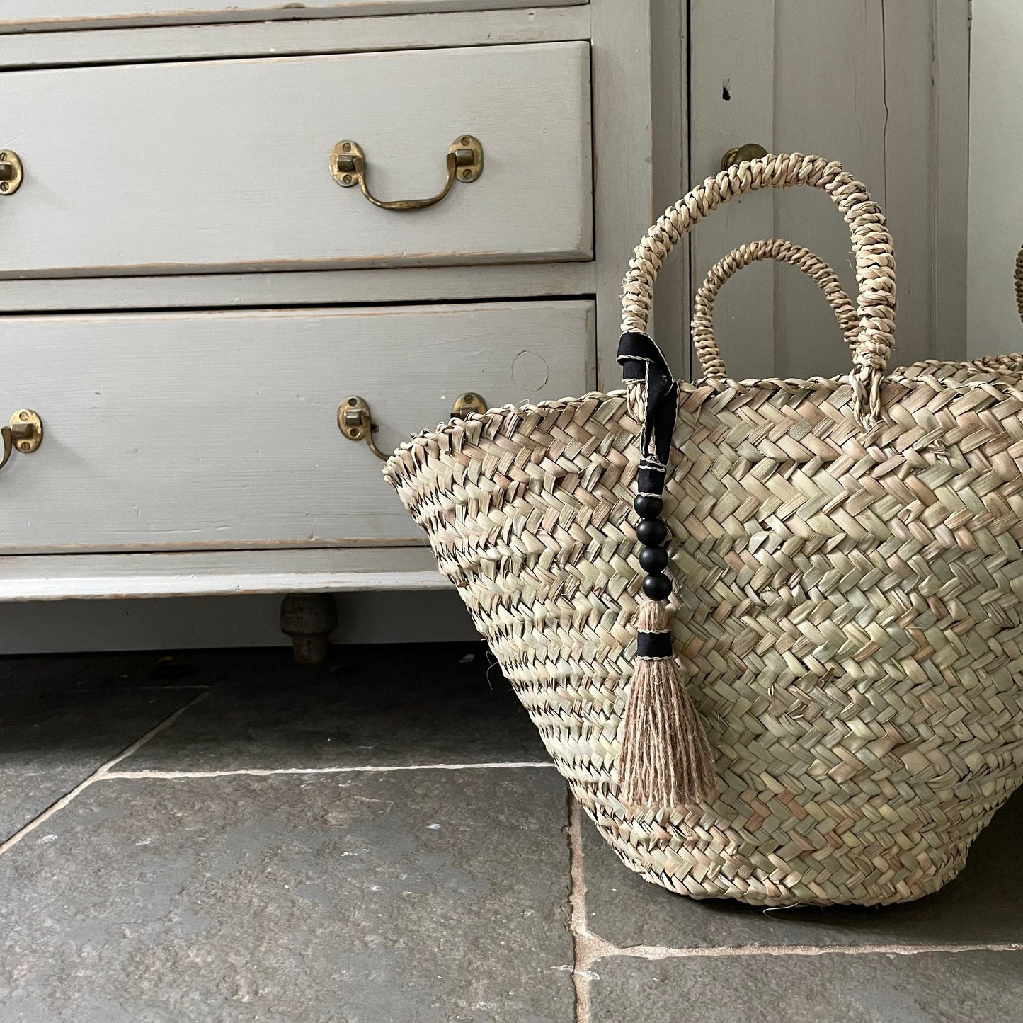 The Camille Basket / Hand Woven Bag / Shopping Basket / Storage Basket / French Basket / Traditional Basket / Woven Bag