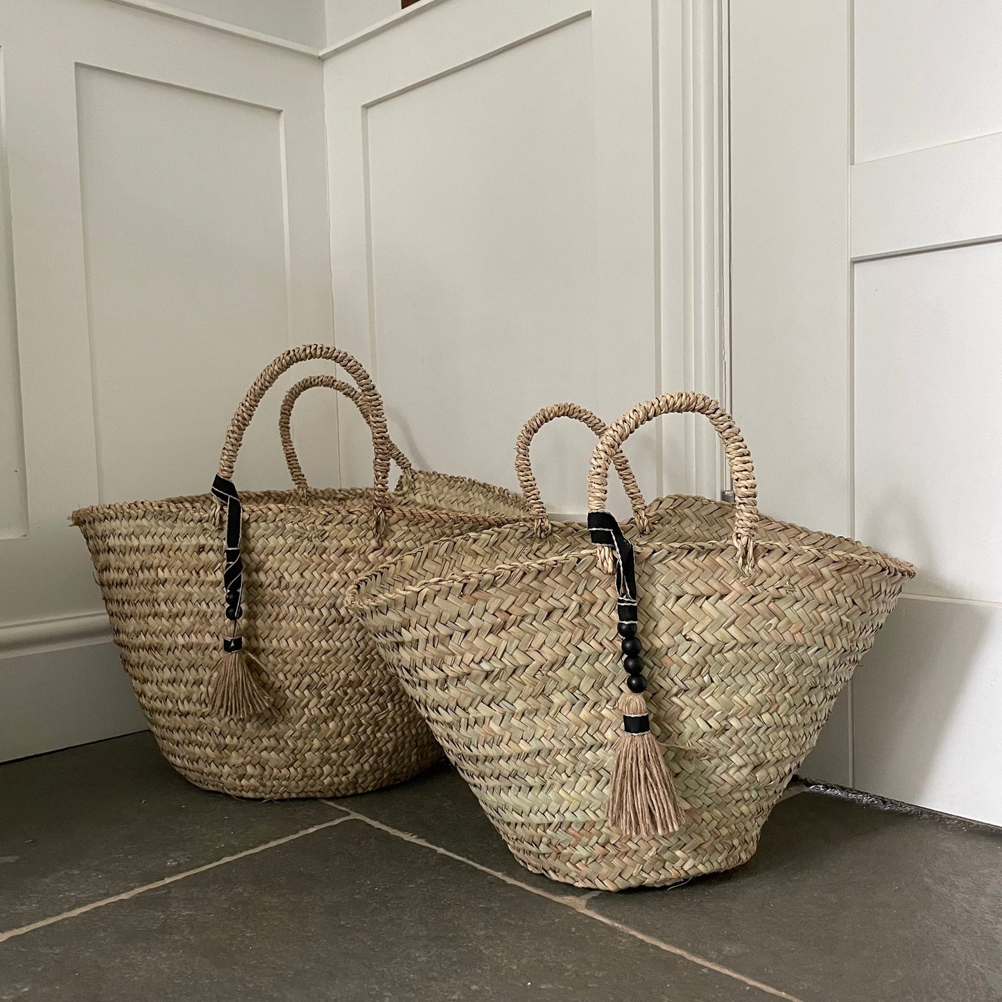 The Camille Basket / Hand Woven Bag / Shopping Basket / Storage Basket / French Basket / Traditional Basket / Woven Bag