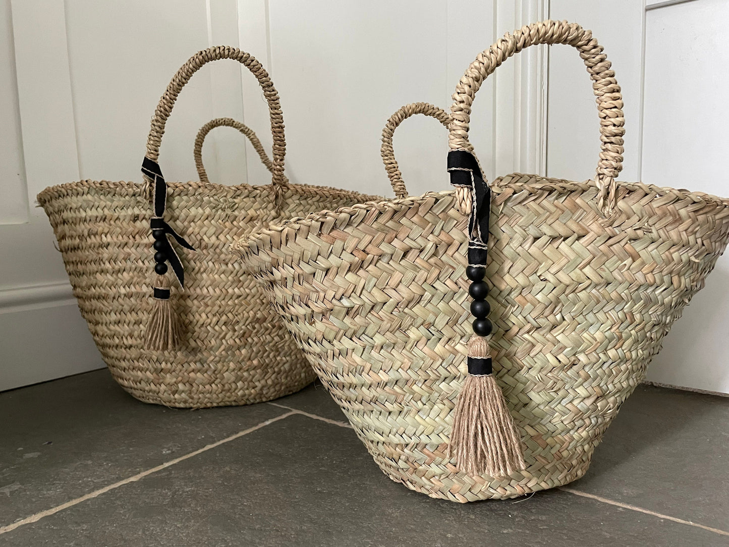 The Camille Basket / Hand Woven Bag / Shopping Basket / Storage Basket / French Basket / Traditional Basket / Woven Bag