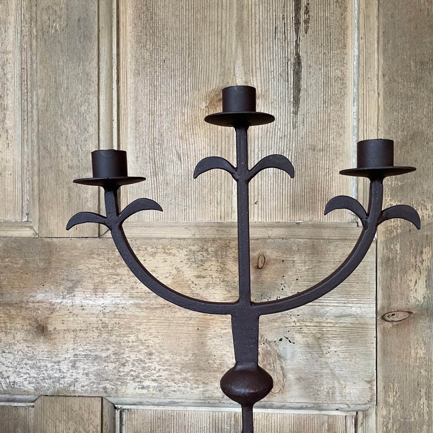 Rustic Metal Candlestick / The Arcardio / Table Candelabra / Black Candlestick / Dinner Party Decor / Rustic Home Decor / Gothic Decor