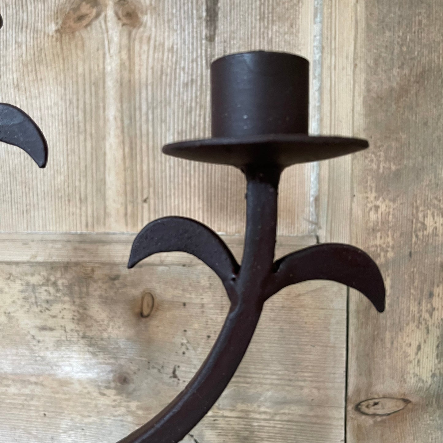 Rustic Metal Candlestick / The Arcardio / Table Candelabra / Black Candlestick / Dinner Party Decor / Rustic Home Decor / Gothic Decor