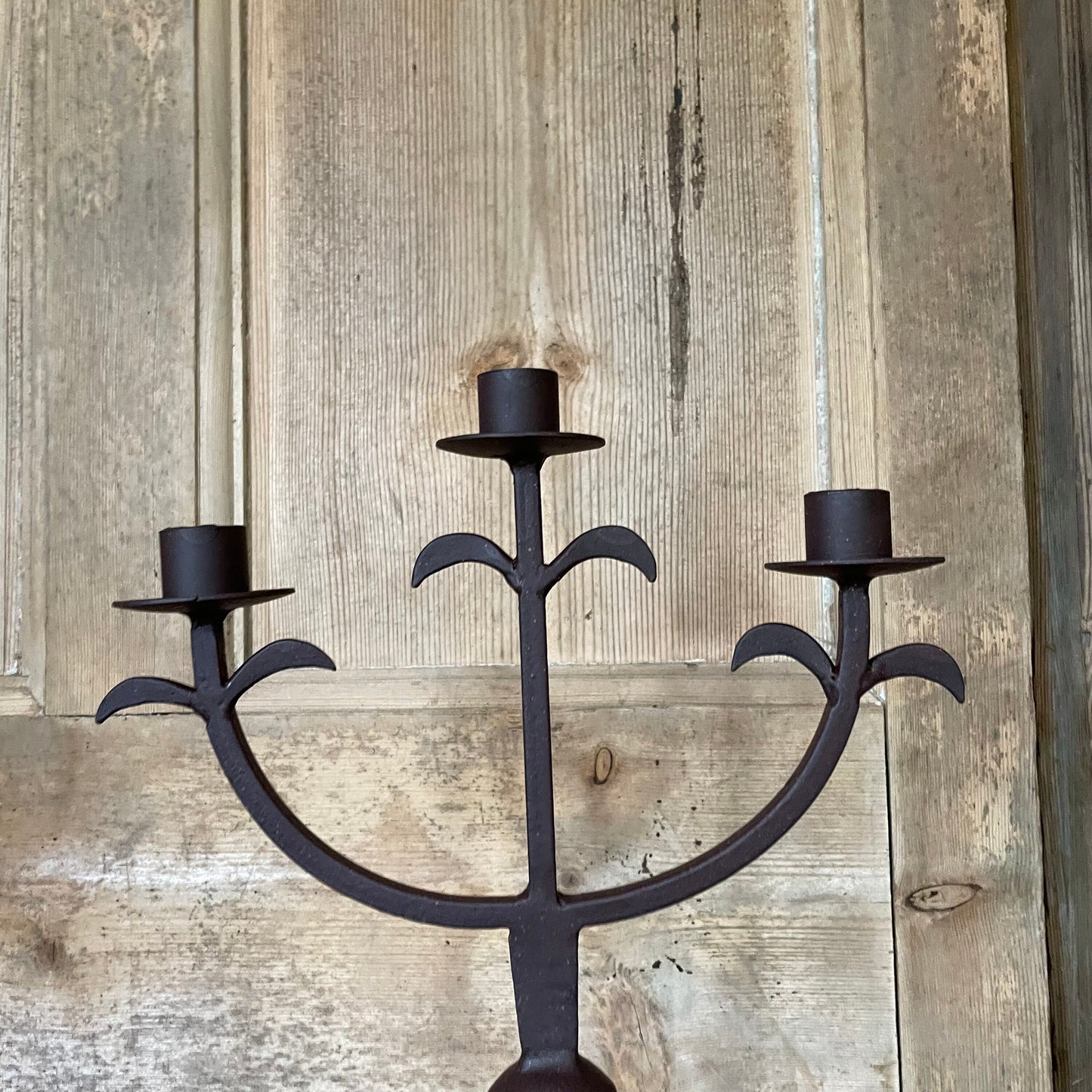 Rustic Metal Candlestick / The Arcardio / Table Candelabra / Black Candlestick / Dinner Party Decor / Rustic Home Decor / Gothic Decor