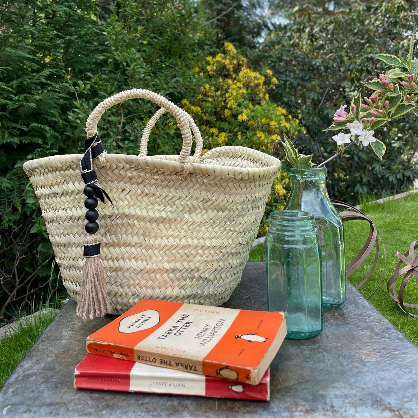 The Camille Basket / Hand Woven Bag / Shopping Basket / Storage Basket / French Basket / Traditional Basket / Woven Bag
