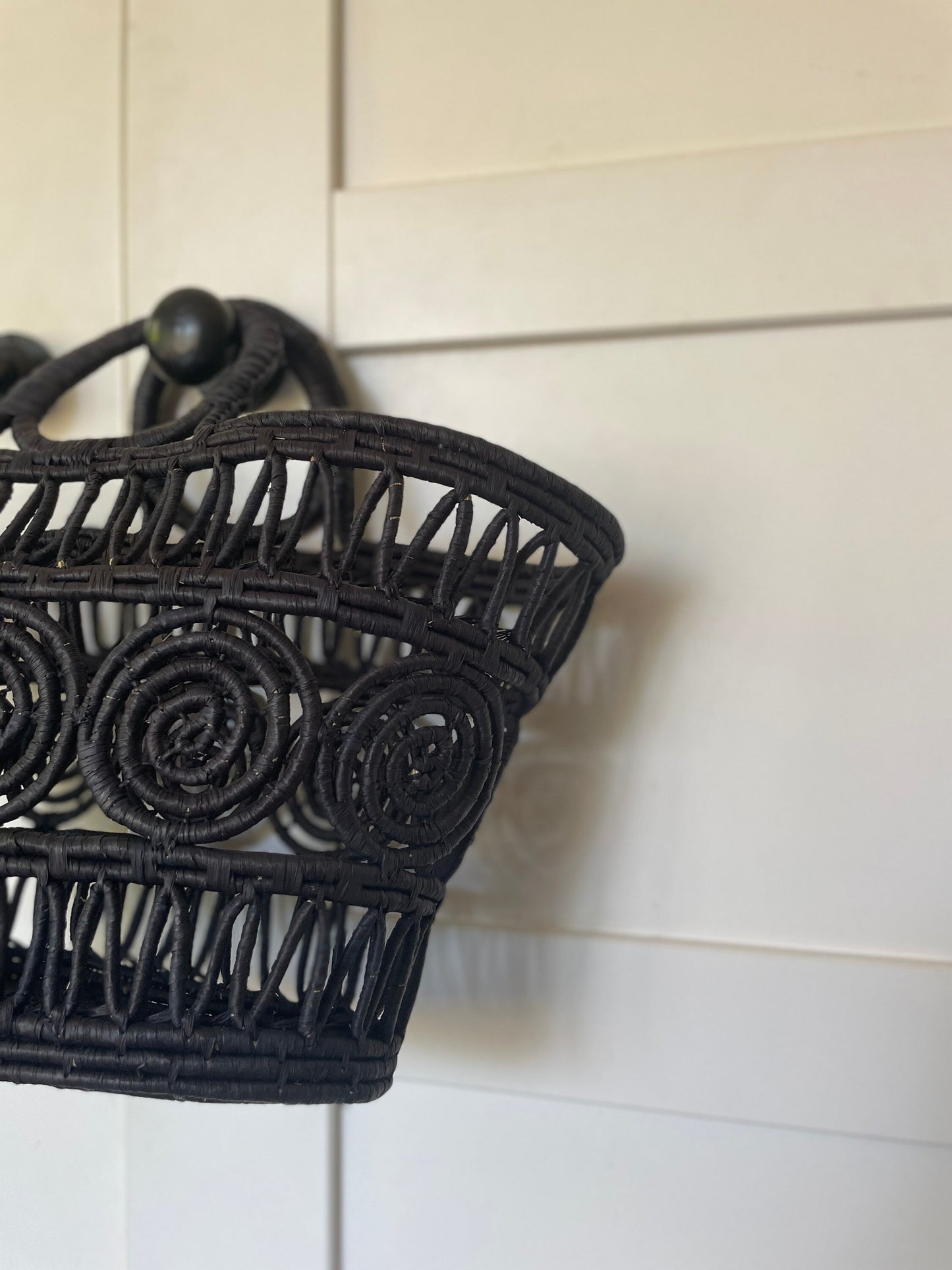The Esme Basket - natural / Hand Woven Macrame Basket / Shopping Basket / Beach Basket / Traditional Basket / Woven Bag