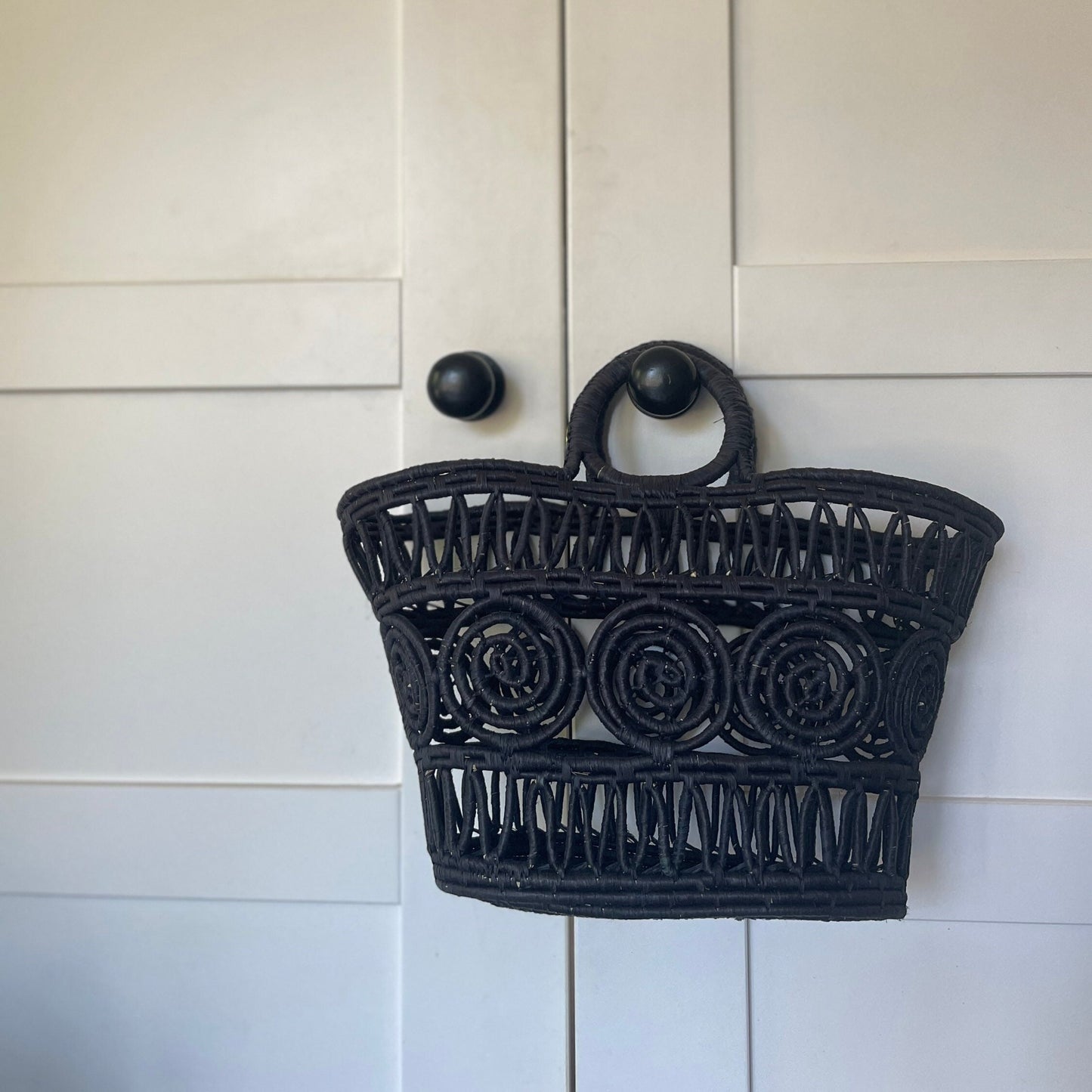The Esme Basket - natural / Hand Woven Macrame Basket / Shopping Basket / Beach Basket / Traditional Basket / Woven Bag