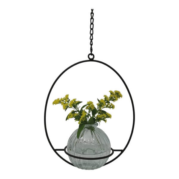 Pretty Oval Hoop for Display / Renee Dosplay Hoop on Hanging Chain / Floral Decoration / Easter Decor / Hygge Decor /