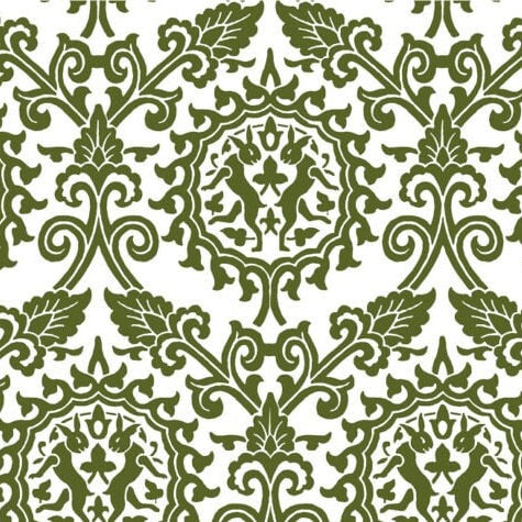HAND PRINTED TABLECLOTH - DANCING HARES