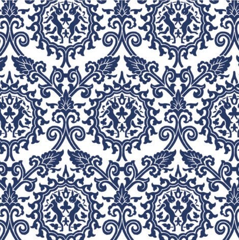 HAND PRINTED TABLECLOTH - DANCING HARES