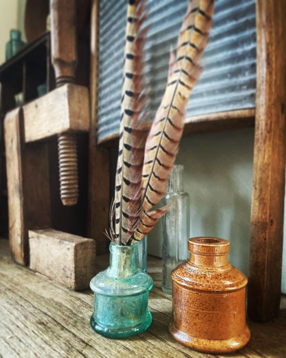 ANTIQUE GLASS INK BOTTLE