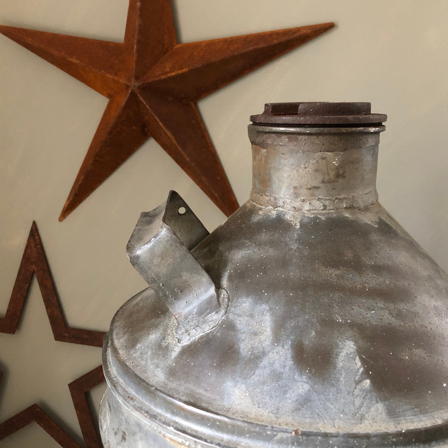 GALVANISED DRUM FOR DISPLAY