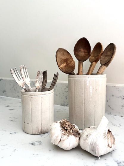 VINTAGE STONEWARE DISPLAY POTS