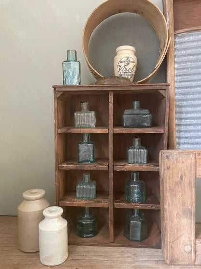 ANTIQUE GLASS INK BOTTLE