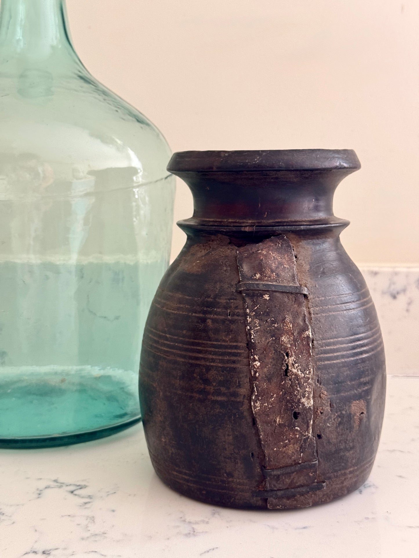 VINTAGE WOODEN STORAGE POTS - THE JAGA COLLECTION