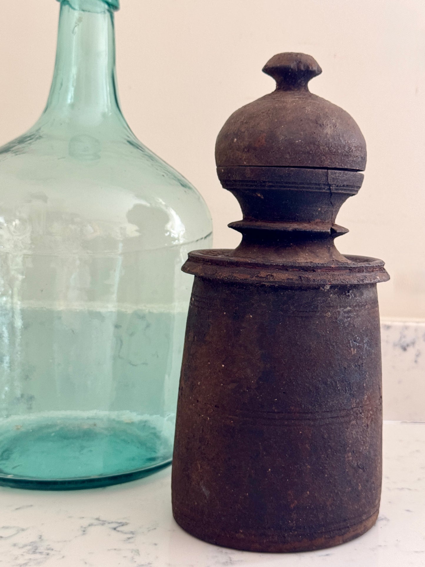 VINTAGE WOODEN STORAGE POTS - THE JAGA COLLECTION
