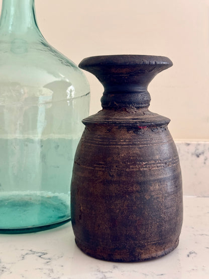 VINTAGE WOODEN STORAGE POTS - THE JAGA COLLECTION