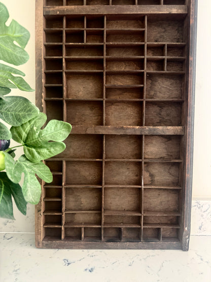 ANTIQUE ENGLISH LETTERPRESS TRAY
