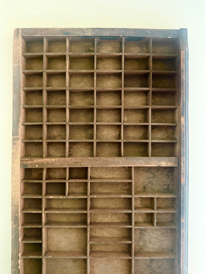 ANTIQUE ENGLISH LETTERPRESS TRAY