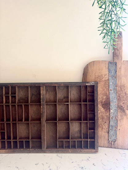 ANTIQUE ENGLISH LETTERPRESS TRAY