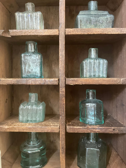 ANTIQUE GLASS INK BOTTLE