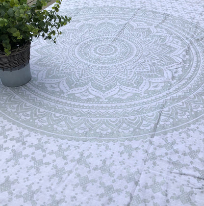 BLOCK PRINTED TABLECLOTH