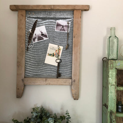 VINTAGE WASHBOARD DISPLAY