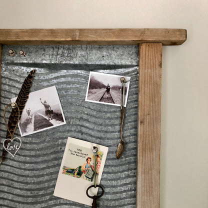 VINTAGE WASHBOARD DISPLAY