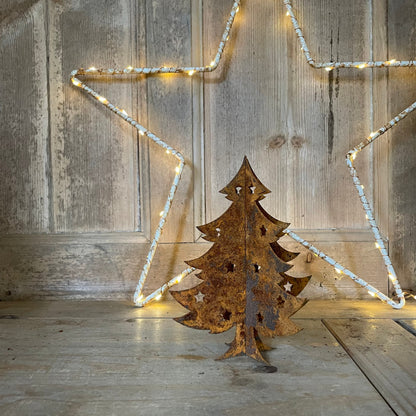 Rustic Christmas Tree / Christmas Decor / Metal Tree / Rustic Christmas / Rusted Tree