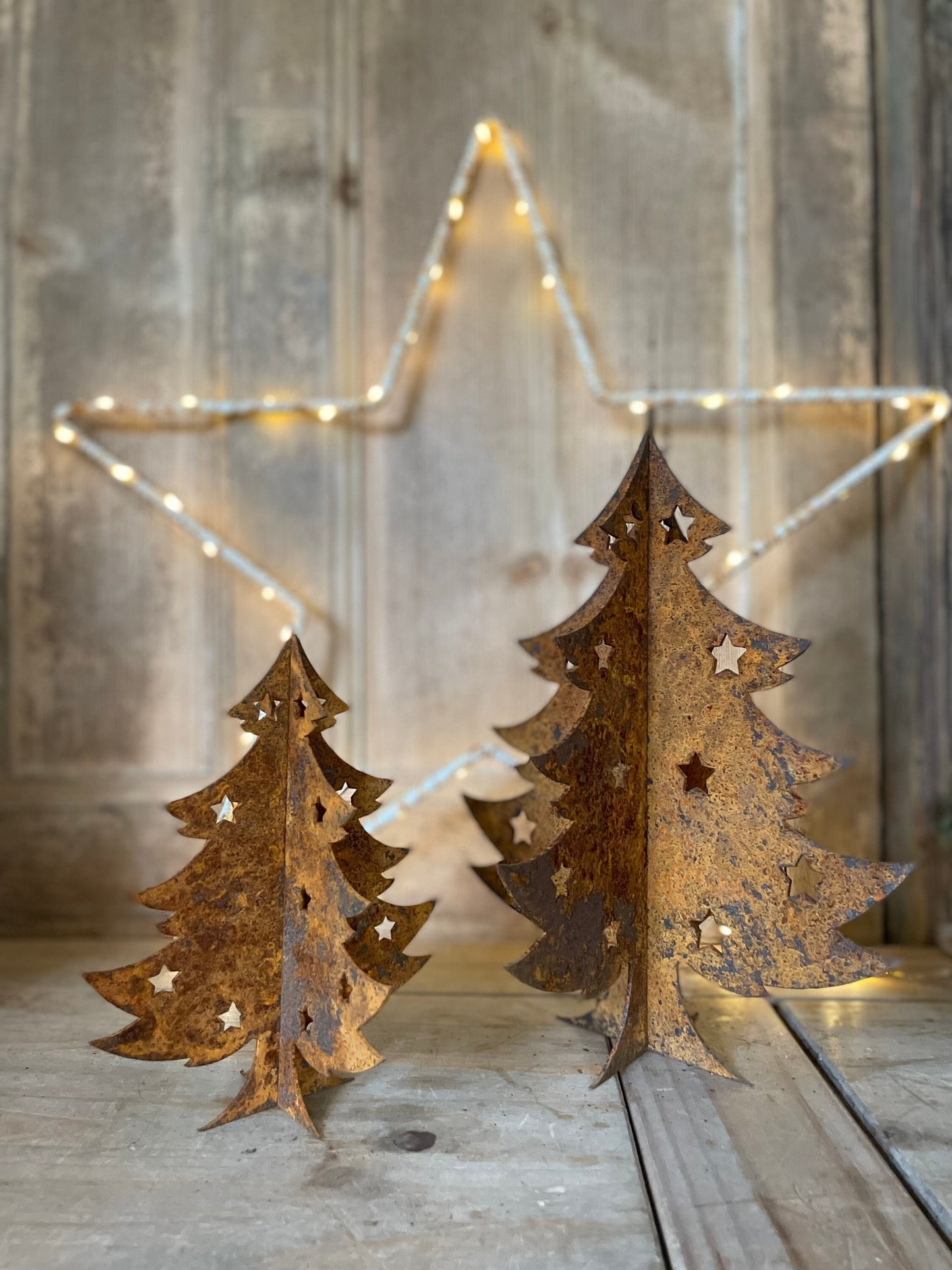 Rustic Christmas Tree / Christmas Decor / Metal Tree / Rustic Christmas / Rusted Tree