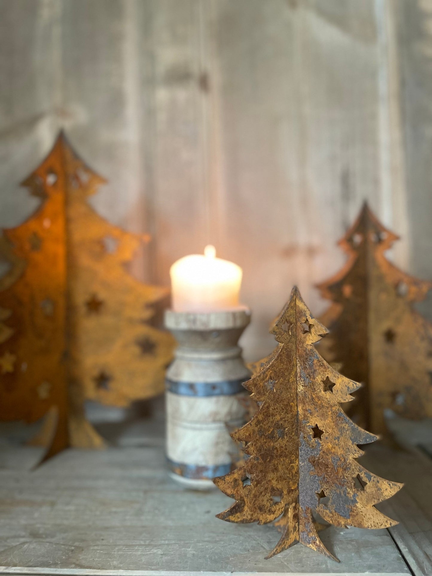 Rustic Christmas Tree / Christmas Decor / Metal Tree / Rustic Christmas / Rusted Tree