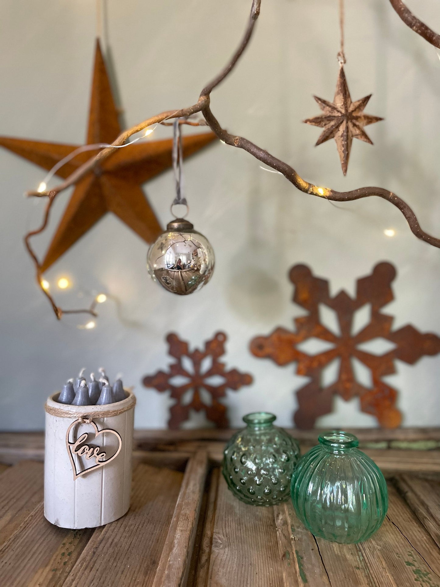 RUSTED METAL SNOWFLAKE