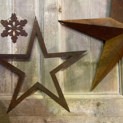 RUSTED METAL SNOWFLAKE