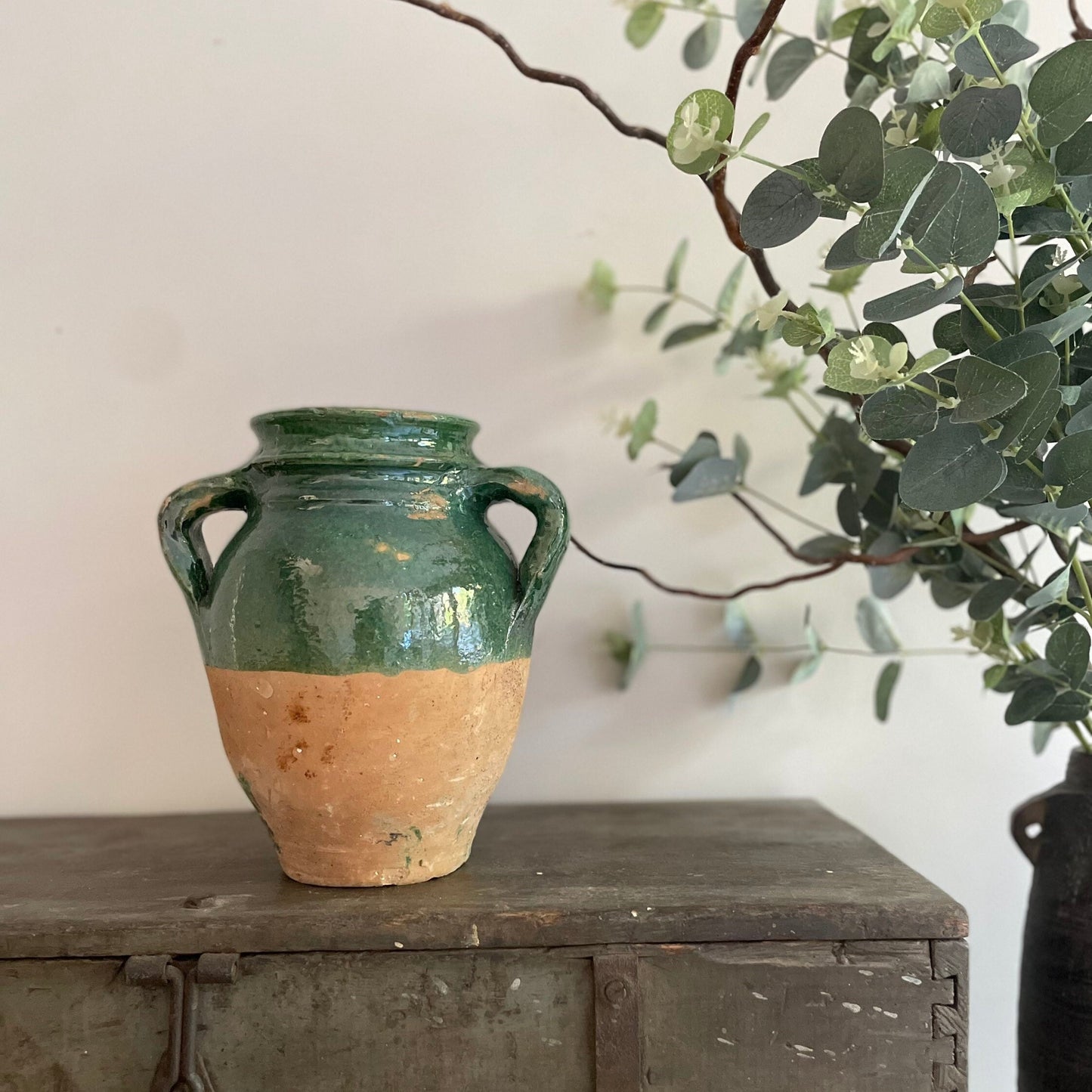 THE YESIL POT - RUSTIC GLAZED URN