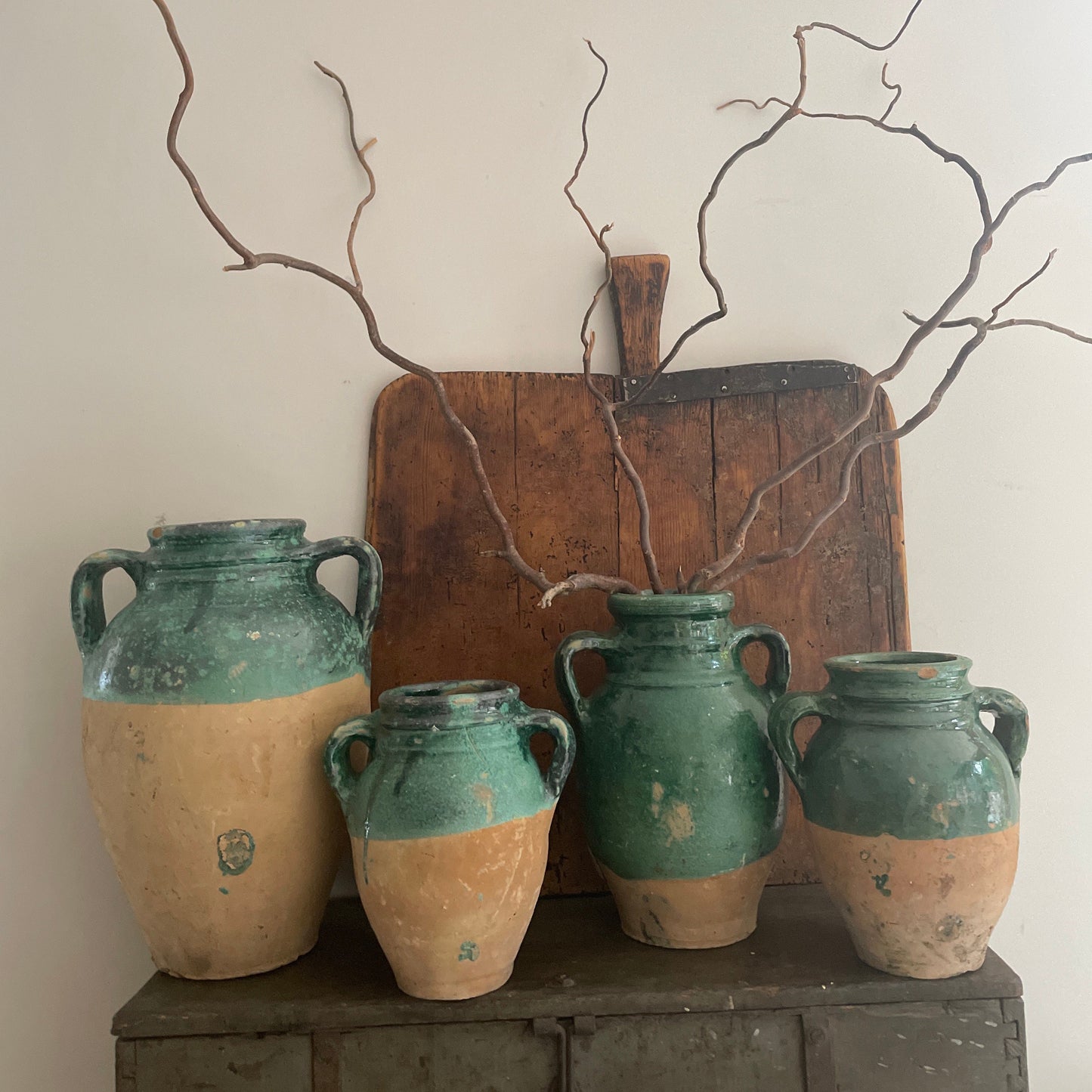 THE YESIL POT - RUSTIC GLAZED URN