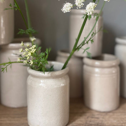 VINTAGE MARMALADE POTS - lipped