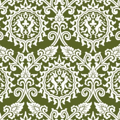 HAND PRINTED TABLECLOTH - DANCING HARES