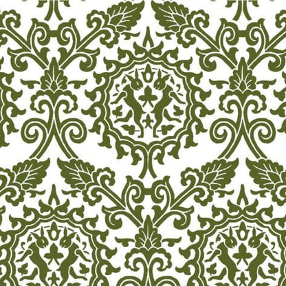 HAND PRINTED TABLECLOTH - DANCING HARES